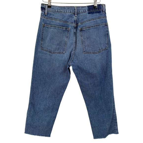 THE GREAT. The Slouch Taper Jean Raw Hem WOMEN 26 Made in USA CANOPY 100% COTTON - Picture 5 of 13